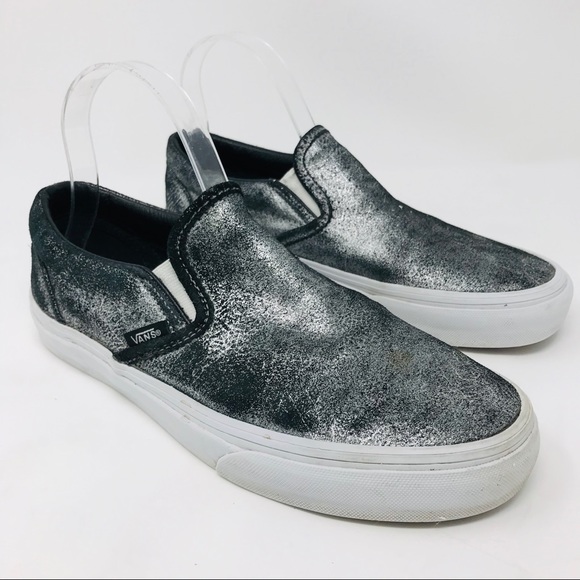 silver metallic vans